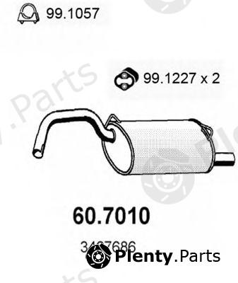  ASSO part 60.7010 (607010) End Silencer