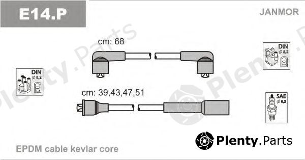  JANMOR part E14.P (E14P) Ignition Cable Kit