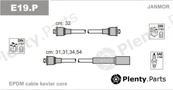  JANMOR part E19.P (E19P) Ignition Cable Kit