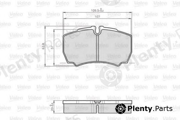  VALEO part 872123 Brake Pad Set, disc brake