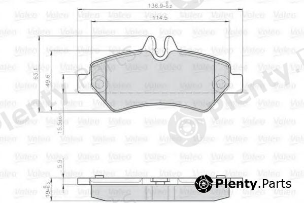  VALEO part 872190 Brake Pad Set, disc brake