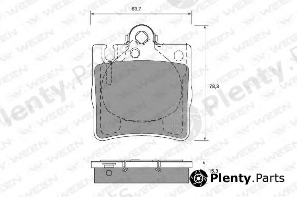  WEEN part 151-1226 (1511226) Brake Pad Set, disc brake