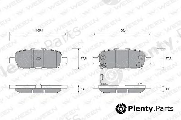 WEEN part 151-1381 (1511381) Brake Pad Set, disc brake