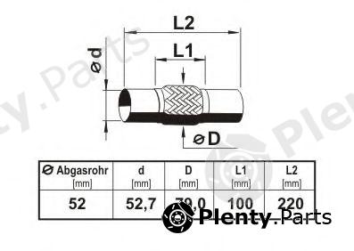 ERNST part 460200 Flex Hose, exhaust system