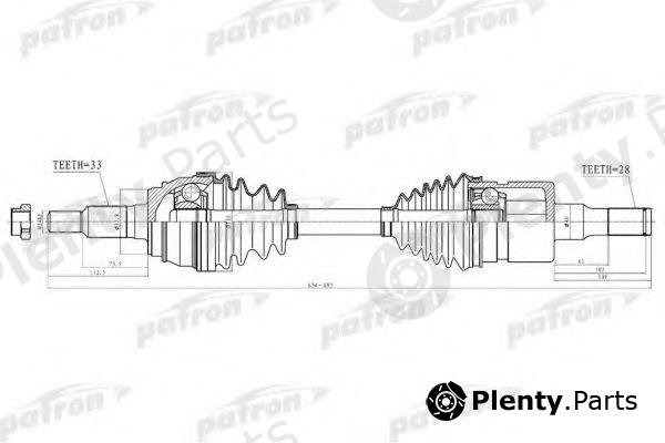  PATRON part PDS1525 Drive Shaft
