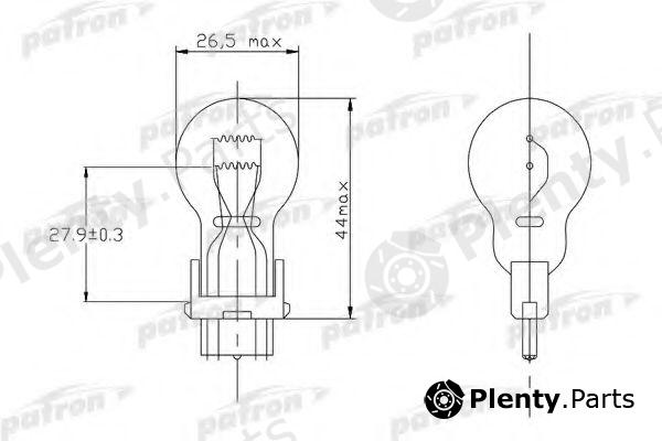  PATRON part PLP27/7W (PLP277W) Bulb, daytime running light