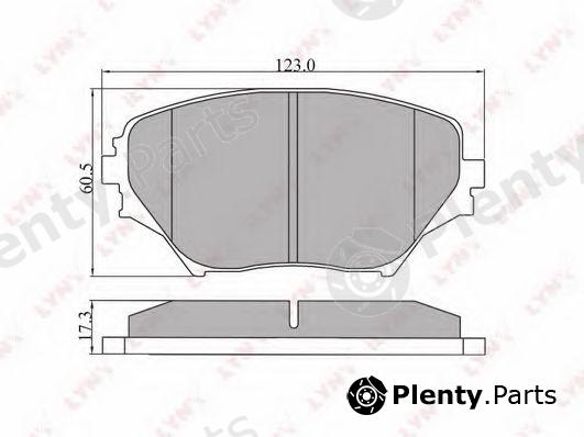  LYNXauto part BD7511 Brake Pad Set, disc brake