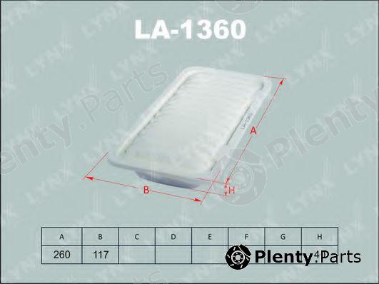  LYNXauto part LA1360 Air Filter