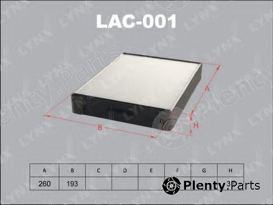  LYNXauto part LAC001 Filter, interior air