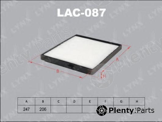  LYNXauto part LAC087 Filter, interior air