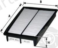  GOODWILL part AG605 Air Filter