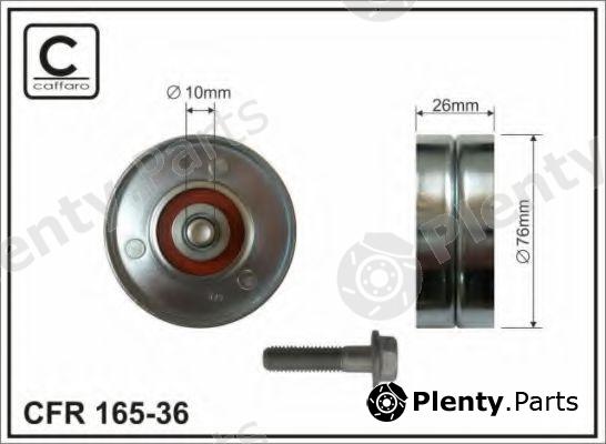  CAFFARO part 165-36 (16536) Deflection/Guide Pulley, v-ribbed belt