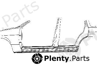  VAN WEZEL part 1837104 Foot Board, door sill