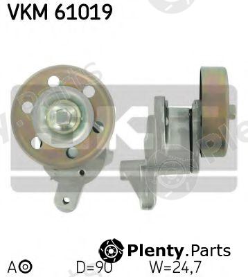  SKF part VKM61019 Tensioner Pulley, v-ribbed belt