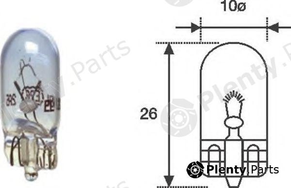  MAGNETI MARELLI part 002051900000 Bulb, indicator; Bulb, licence plate light; Bulb, interior light; Bulb, instrument lighting; Bulb