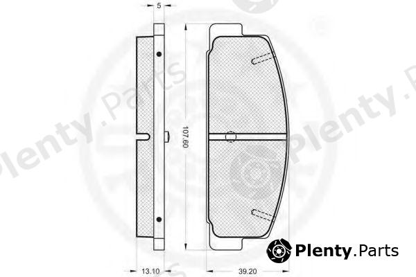  OPTIMAL part 9560 Brake Pad Set, disc brake