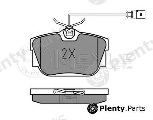  MEYLE part 0252344616/W (0252344616W) Brake Pad Set, disc brake