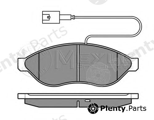  MEYLE part 0252446819/W2 (0252446819W2) Brake Pad Set, disc brake