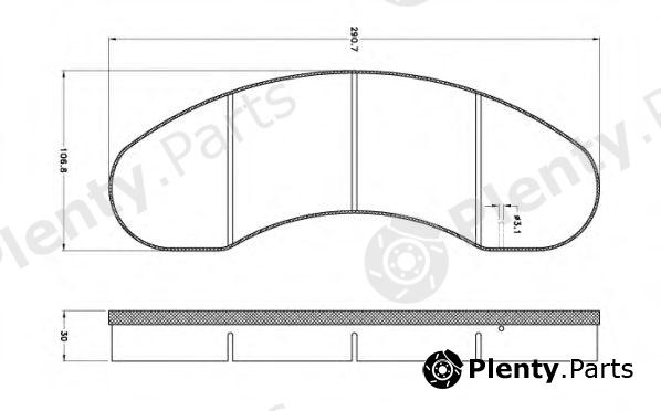  REMSA part 1022 Brake Pad Set, disc brake