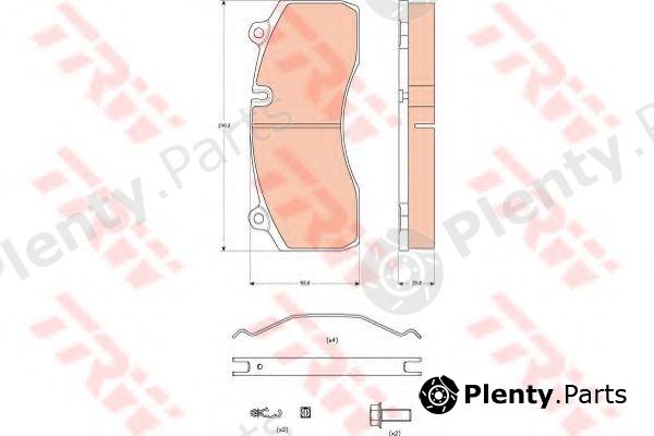  TRW part GDB5100 Brake Pad Set, disc brake