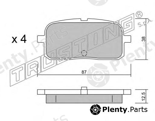  TRUSTING part 461.0 (4610) Brake Pad Set, disc brake