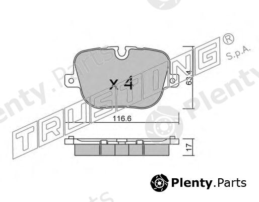  TRUSTING part 854.0 (8540) Brake Pad Set, disc brake