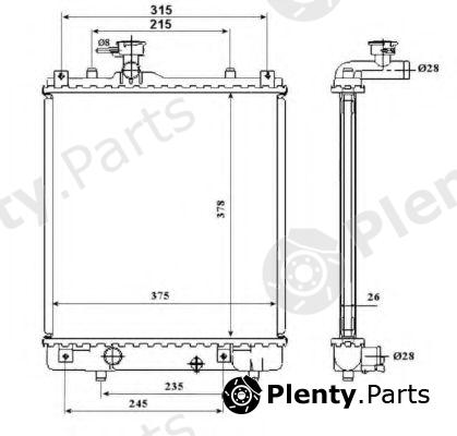  NRF part 53824 Radiator, engine cooling