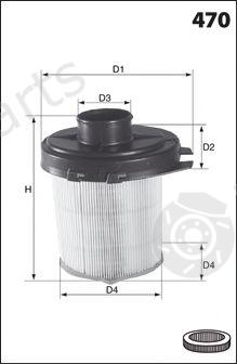  MECAFILTER part EL1820 Air Filter