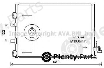  AVA QUALITY COOLING part FD5484 Condenser, air conditioning