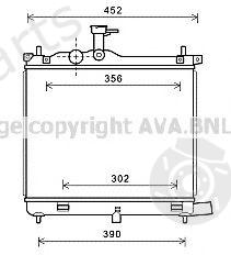  AVA QUALITY COOLING part HY2290 Radiator, engine cooling