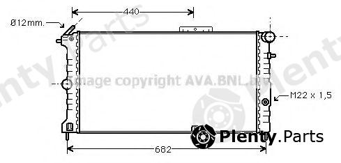  AVA QUALITY COOLING part OL2190 Radiator, engine cooling