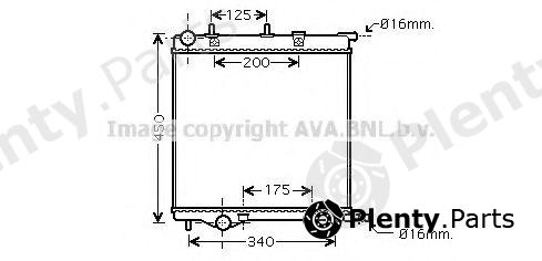  AVA QUALITY COOLING part PE2289 Radiator, engine cooling