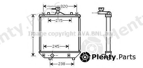  AVA QUALITY COOLING part SZA2064 Radiator, engine cooling