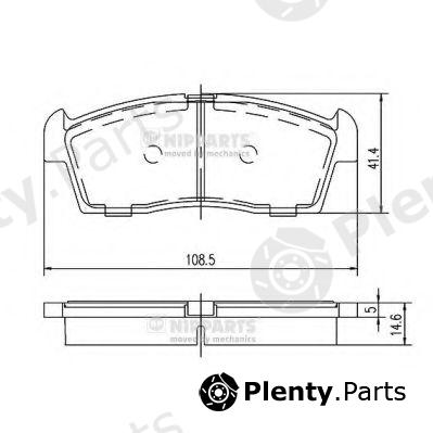  NIPPARTS part N3608032 Brake Pad Set, disc brake