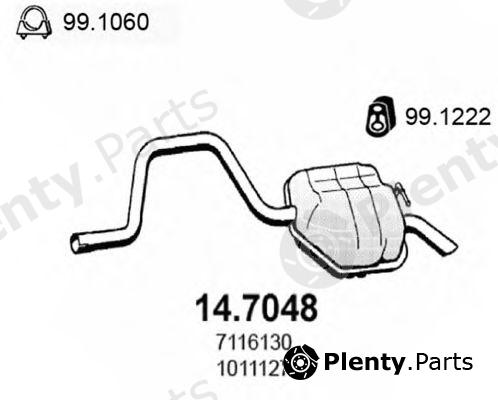  ASSO part 14.7048 (147048) End Silencer