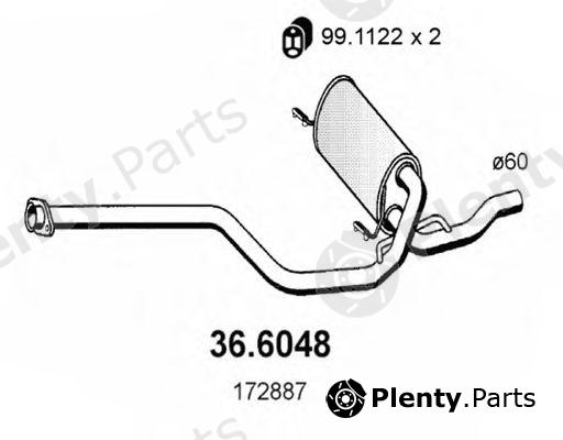  ASSO part 36.6048 (366048) Middle Silencer