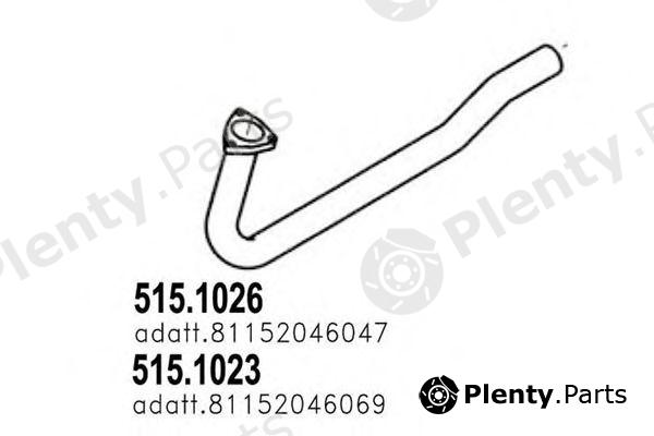 ASSO part 515.1023 (5151023) Exhaust Pipe