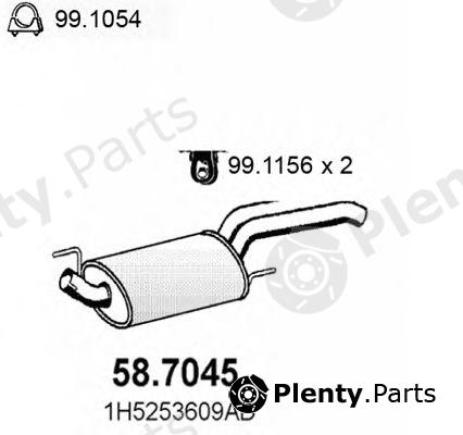  ASSO part 58.7045 (587045) End Silencer