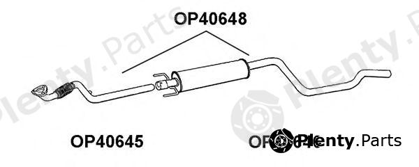  VENEPORTE part OP40645 Exhaust Pipe