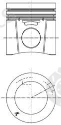  KOLBENSCHMIDT part 94811600 Piston