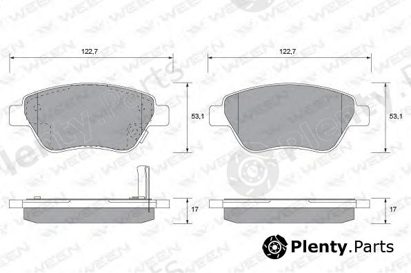  WEEN part 151-1156 (1511156) Brake Pad Set, disc brake