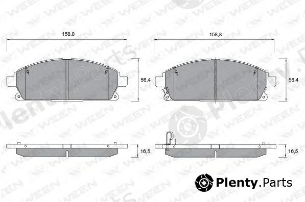  WEEN part 151-2266 (1512266) Brake Pad Set, disc brake