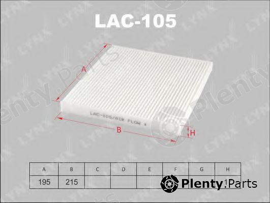  LYNXauto part LAC105 Filter, interior air