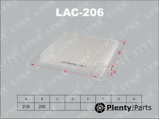  LYNXauto part LAC206 Filter, interior air