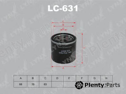  LYNXauto part LC631 Oil Filter