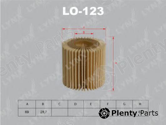  LYNXauto part LO-123 (LO123) Oil Filter