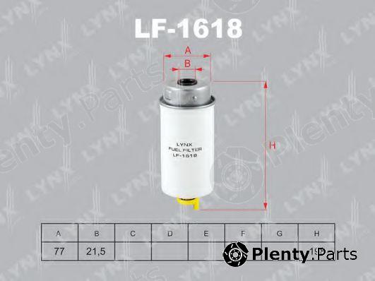  LYNXauto part LF-1618 (LF1618) Fuel filter