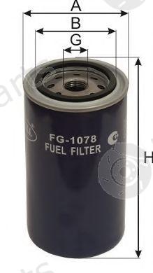  GOODWILL part FG1078 Fuel filter