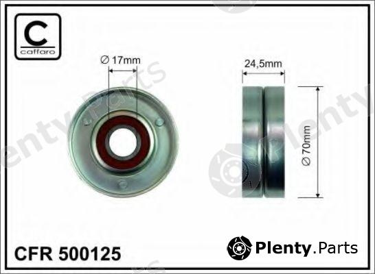  CAFFARO part 500125 Tensioner Pulley, v-ribbed belt