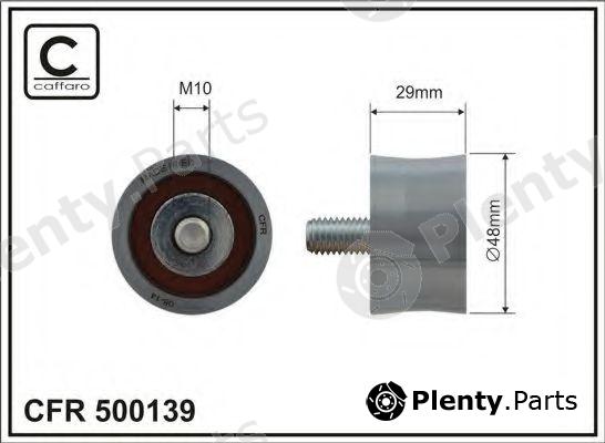  CAFFARO part 500139 Deflection/Guide Pulley, timing belt